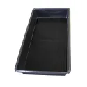 Drip tray without grate for small containers, black