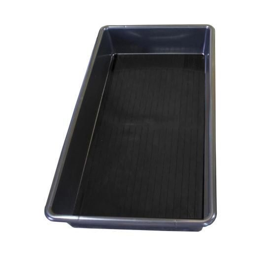 Drip tray without grate for small containers, black