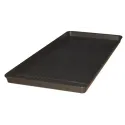 Drip tray without grating for small containers, black