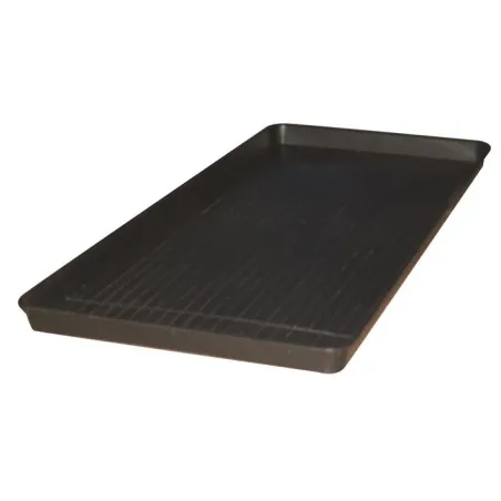 Drip tray without grating for small containers, black