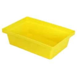 Spill collection tray without grid for small containers 22 l, 595 x 395 x 175 mm