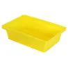 Spill collection tray without grid for small containers 22 l, 595 x 395 x 175 mm