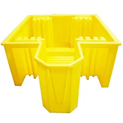 Spill containment tray without grating for 1 IBC 2065 x 1445 x 705 mm