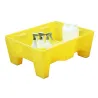 Spill containment tray without grating for small containers 70 l, 804 x 608 x 315 mm