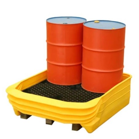 Wanna wychwytowa bez kratownicy pod 4 beczki 1500 x 1300 x 440 mm, 310 l