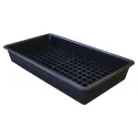 Catch basin with grate for small containers