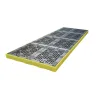 Set of low-profile spill containment pallets for 4 IBCs with grating, 1200 l, 5040 x 1660 x 150 mm