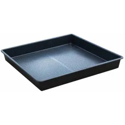 Drip tray without grating for small containers 64 l, 800 x 800 x 120 mm