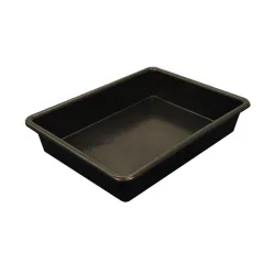 Spill tray without grating for small containers 28 l, 645 x 490 x 120 mm