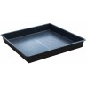 Wanna wychwytowa bez kratownicy pod małe pojemniki 100 l, 1000 x 1000 x 120 mm