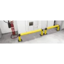 Flexible barrier for protecting shelving FENCE 90, 400 x 2400 mm