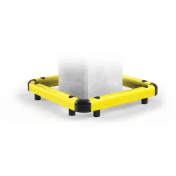 Flexible floor barrier for protecting COPRO 90 columns