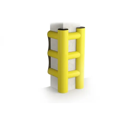 Flexible bumper for protecting columns HUG TOWER 3 sides