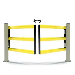 DP 150 SWING DOUBLE gate for the PED 150 barrier, double-leaf, double-sided, 2 x 600 mm