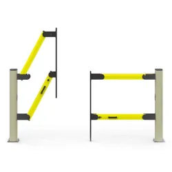 LIFT GATE 150 DOUBLE gate for the PED 150 barrier double-leaf top bottom