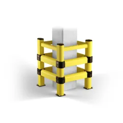 Flexible barrier for protecting columns TOWER 2 sides