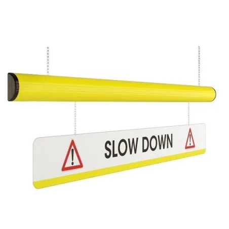 Height limiter WARNING BAR with warning marking