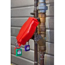 Adjustable gate valve lockout 1-6.5"