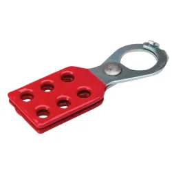 Steel staple lock, vinyl handle