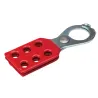 Steel staple lock, vinyl handle