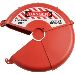 Collapsible gate valve lockout 330-457 mm
