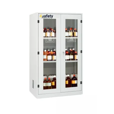Safety cabinet for chemicals and corrosive substances