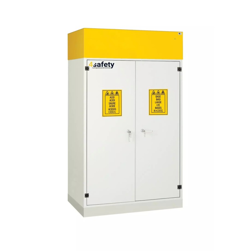 Szafa zabezpieczająca na substancje niebezpieczne ze ścianą działową rozmiar XL 1140 x 600 x 1900 mm