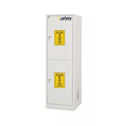Szafa zabezpieczająca na chemikalia i substancje żrące ze ścianą działową rozmiar M 600 x 600 x 1950 mm