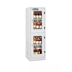 Safety cabinet for chemicals and corrosive substances, size M, 600 x 600 x 1950 mm