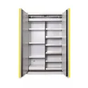 Fire-resistant cabinet for chemicals with partition walls size XL