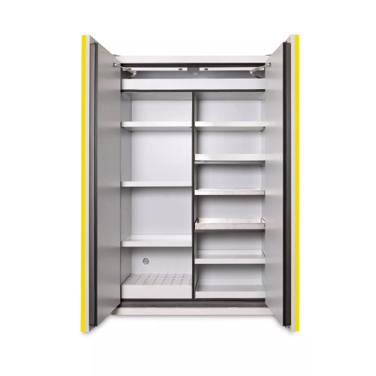 Szafa ognioodporna na chemikalia ze ścianami działowymi rozmiar XL