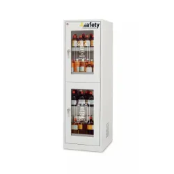 Protective cabinet for chemicals and corrosive substances, size M, 600 x 600 x 1950 mm