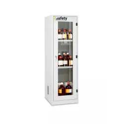 Safety cabinet for chemicals and corrosive substances with glazed doors size M 600 x 600 x 1950 mm