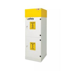 Szafa zabezpieczająca na substancje niebezpieczne ze ścianą działową rozmiar M 600 x 600 x 1900 mm