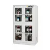 Safety cabinet for chemicals and corrosive substances with partition walls and glazed doors size XL 1140 x 600 x 1