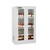 Safety cabinet for chemicals and corrosive substances with partition wall and glazed doors size XL 1140 x 600 x 1950