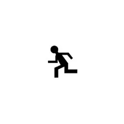 Symbol MONO ALU color 4signal 25W - pedestrian in motion - optics: standard/wide-angle