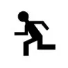 Symbol MONO ALU color 4signal 25W - pedestrian in motion - optics: standard/wide-angle