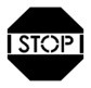 Symbol MONO ALU kolor 4signal 25W - "STOP" - optyka: standard/szerokokątna