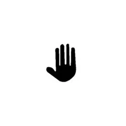 Symbol MONO ALU color 4signal 25W - STOP, hand - optics: standard/wide-angle