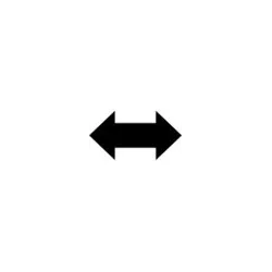 MONO ALU symbol color 4signal 25W - double-sided arrow - optics: standard/wide-angle