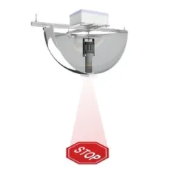 Smart 4-arm mirror with WSS 70W projector and light signaling