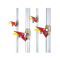 Steel ball valve lockout 8 holes
