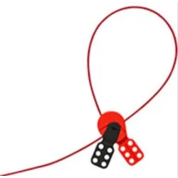 Universal SAFELEX cable lock, nylon cable