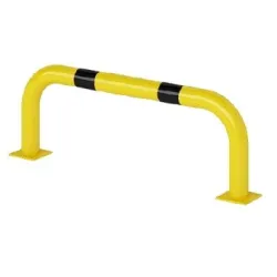 Straight internal bumper, yellow-black, Ø 76.1