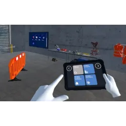 VR training application - XR PARK I. Work in enclosed spaces