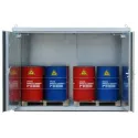 Kontener jednopoziomowy na 2 IBC / 3 euro palety F60 ognioodporny