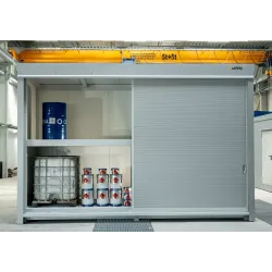 Two-level container for 4 IBCs / 6 Euro pallets uninsulated
