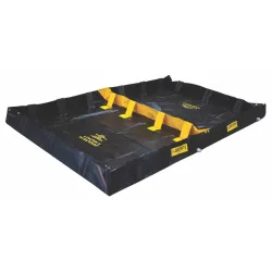 Flexible two-zone catch tray 1800 x 3000 x 203 mm, black