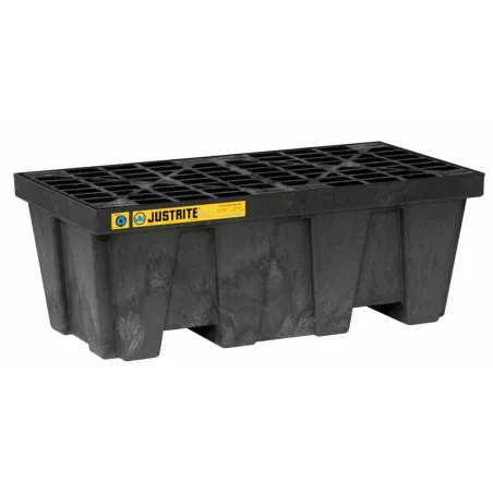 Wanna wychwytowa pod 2 beczki, 1245 x 635 x 457 mm, czarna
